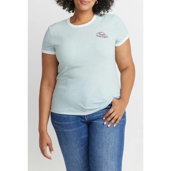 Marine Layer Tops - Marine layer hatters ringer short sleeve t-shirt